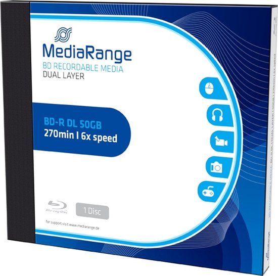 MediaRange BD-R 50 GB Jewelcase