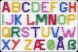 Hama Strijkkralen Grondplaat Letters Wit