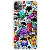 Apple iPhone 11 Graffiti 2 Verstevigd hoesje met sublimatie bedrukking