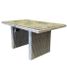 AVH-Collectie Ibiza lounge-dining tafel 140x80x70 cm Wit Grijs