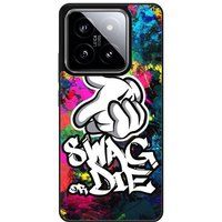 Swag Swag or die Verstevigd hoesje met sublimatie bedrukking, compatibel met Xiaomi 14