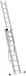 DRABEST 3-delige aluminium ladder 3x9 treden PRO