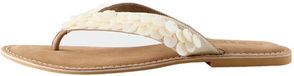 Next - Dames - Forever Comfort® teenslippers met schelpjes - Crème