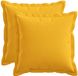 vidaXL - Taie d'oreiller - 2 pièces - Jaune clair - 50 x 50 cm