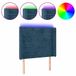 VidaXL Hoofdbord Donkerblauw Fluweel 83x16x118/128 cm