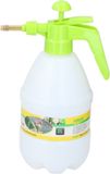 Kinzo Plantenspuit met hoge druk sproeier/sproeikop - kunststof - 2 liter - wit/groen - Waterverstuiver