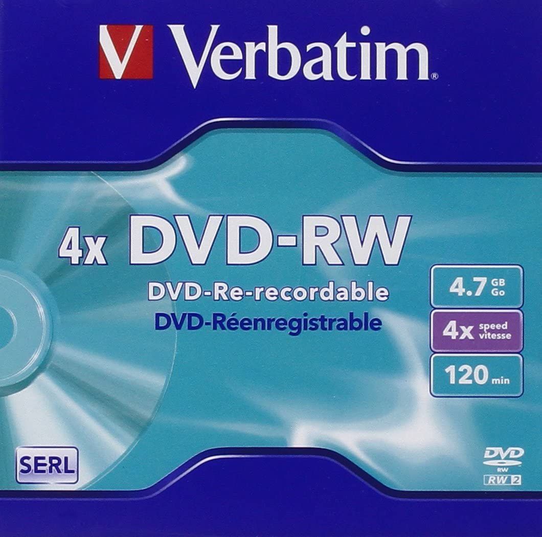 Verbatim DVD-RW 4.7GB - 1 stuk