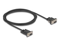 DeLOCK 87838 Câble série Noir 2 m RS-232 DB-9
