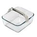 Pyrex 301U300 plat de four 2 l Carré Verre, Borosilicate Verre Plat de cuisson universel