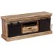 Maison Exclusive Meuble TV exclusif - Rangement TV avec 2 portes coulissantes en bois massif de manguier, dimensions 110 x 30 x 45 cm