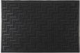 Home deco factory Paillasson - antidérapant - caoutchouc - noir - 40 x 60 cm