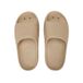 SUN68 Dames pantoffels MONOBLOCK van PU, beige