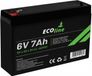 EcoLine AGM 6V 7AH - 7000mAh VRLA Batterij