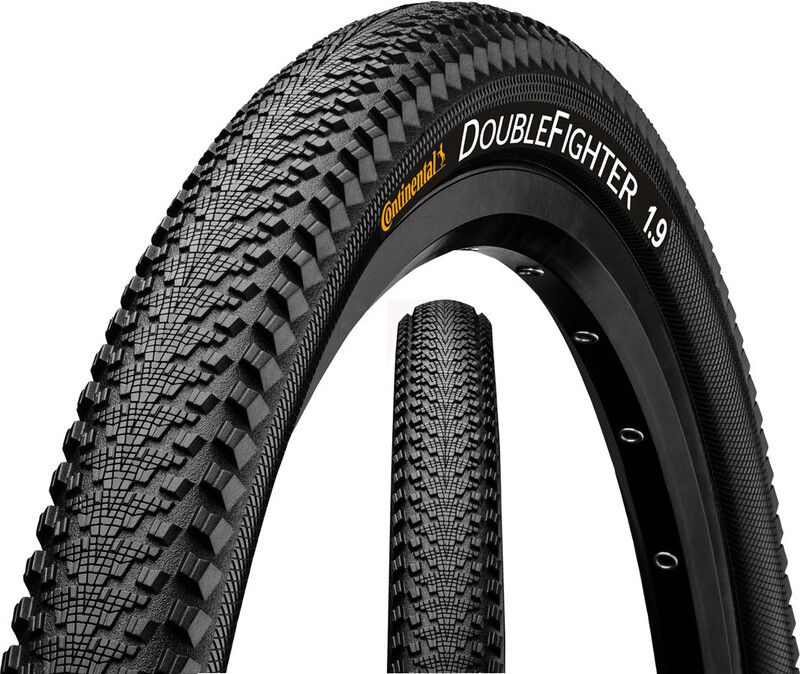 Continental Double Fighter III Clincher band 27.5x2.00" Reflex - Zwart