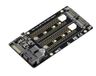 KALEA-INFORMATIQUE Adapter voor 2 M2 PCIe NVMe M Key naar SFF8643 U.2 SSD