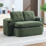MODFU - Slaapbank - Cord - Emerald - 2 Zitplaatsen
