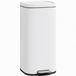 HOMCOM 30L Keukenafvalemmer met deksel pedaalemmer wit | Soft-Close- en openhoudfunctie, uitneembare binnenemmer, vingerafdrukbestendig, afvalemmer voor keuken, thuis, kantoor