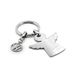 Volkswagen 7E9087010 sleutelhanger beschermengel drive safe roestvrij staal, VW collectie, zilver, 70 x 40 mm, Klassiek