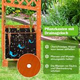 COAST™ Jardinière 180 cm Haut avec Treillis Orange