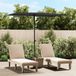Prolenta Maison Exclusive Parasol met aluminium mast, 2x1,5 meter, zwart