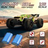 WLtoys 1/16 RC afstandsbestuurde auto, 50 km/u, 2.4G, 4-wielaandrijving, off-road, hoge snelheid, hobby speelgoed, afstandsbestuurde off-road vrachtwagens voor kinderen