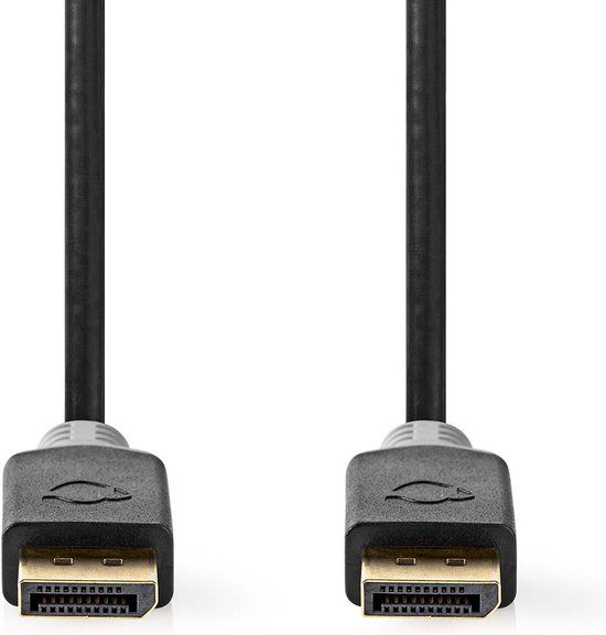 Nedis CCBW38010AT20 DisplayPort kabel 2 m Antraciet
