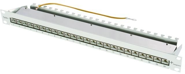 Telegärtner 19-inch Patch Panel MPP24-HS K Cat.6A - Grijs