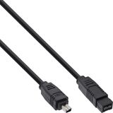 InLine 34902 Firewire-kabel 1,8 m Zwart