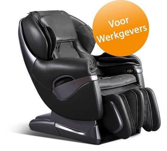 Elektrische Massagestoel Leone Business - Massagestoel voor Werkgevers - Loungestoel - Ontspanningsstoel - Massagefauteuil - 5 massage programma&#39;s - Je Eigen Masseur op het Werk - Rugverwarming - Kuitmassage - Nekmassage - Handmassage