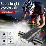 OrangeCart B.V. Lampe de vélo super brillante, éclairage avant, haute capacité, rechargeable par USB, éclairage de nuit LED pour le VTT, éclairage de VTT, batterie de grande capacité, longue durée de vie de la batterie