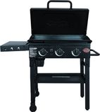 Char-Griller Flat Iron Gas Plancha – Gas Bakplaat met 3 Branders – Stalen Bakplaat met Porselein Coating (±3350 cm²) – Gelijkmatige Warmteverdeling – voor 4-6 Personen