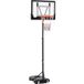 Homcom panier de basketball mobile sur pied avec roulettes