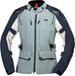 IXS Tourster-STX 2.0, veste textile imperméable pour femmes, Bleu Foncé/Bleu Clair/Gris Clair, XS