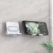 Techvavo® Telefoonhouder Muur – Wandhouder Telefoon & Tablet – Zonder Boren – Draaibaar – Universeel – Zwart