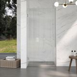 FortiFura Galeria Douchedeur - 80x200cm - 8mm - Veiligheidsglas - Ribbel - Helder Glas