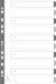 Exacompta 20x Bedrukte tabbladen numeriek 1-5 in wit karton 160g/versterkte kleurtabs + indexblad - A4 Wit