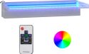 Syfax Watervaloverlaat met RGB LED's 45 cm roestvrij staal