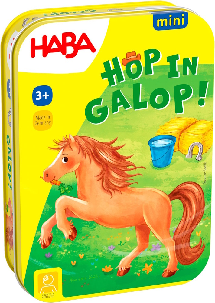 Haba Mini Spel - Hop in galop! (Tin)