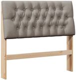 vidaXL - Hoofdbord - Taupe - 100 cm - Massief Grenenhout