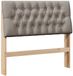 vidaXL - Hoofdbord - Taupe - 100 cm - Massief Grenenhout
