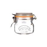Kilner Inmaakpot met beugelsluiting, 250 ml, vierkant, luchtdicht voorraadpot met roestvrijstalen beugel en afdichting, perfect voor inmaken, conserveren en bewaren, vaatwasmachinebestendig