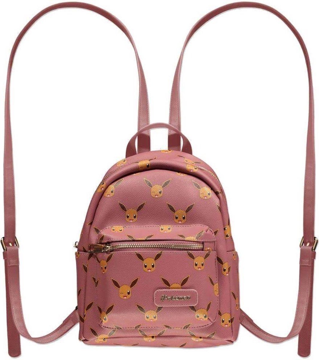 Difuzed Pokémon - Eevee AOP Mini Backpack - Roze - Polyester