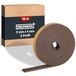 HELPMATE E-profiel afdichtstrip 9 x 4 mm – 18 m – Bruin
