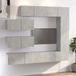 Maison Exclusive - Set van 7 meuble TV, gris béton, bois composite