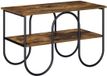 vidaXL meuble TV 80 x 40 x 50 cm chêne fumé bois de placage