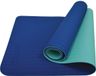 Schildkröt Bicolor yogamat, petrol-grijs, 4 mm, PVC-vrij, in draagtas