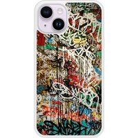 Apple iPhone 14 Graffiti 1 Verstevigd hoesje met sublimatie bedrukking