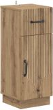 vidaXL Badkamer Opbergkast HOORN Artisanaal eiken 30 x 31 x 77 cm