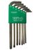 Eklind 11907 T10 – T40 mm lange serie Bright Torx Torx set met houder – staal (7-delig)