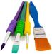 Fandy Un ensemble de 4 pinceaux artistiques, plats et ronds